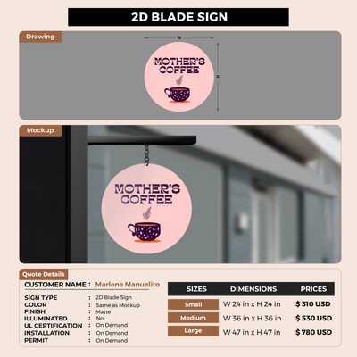 Custom Signs For Marlene Manuelito