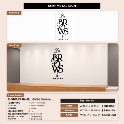 Custom Signs For Martha Serrano