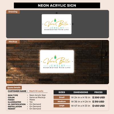 Custom Signs For Marti Di carlo