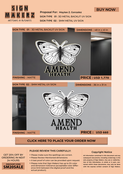 Business Signs for Maytee Z. Gonzalez