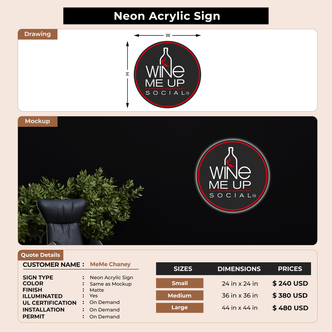 Business signage for MeMe Chaney