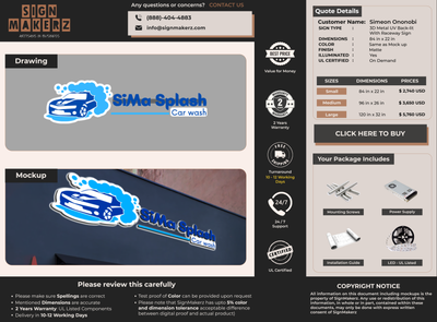 Custom Signs For Simeon Ononobi