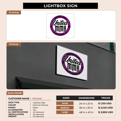 Custom Signs for Michael