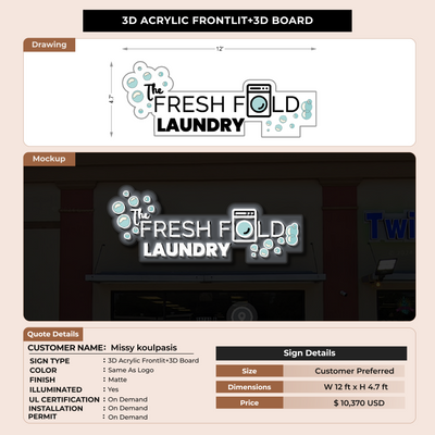 3D Acrylic Frontlit+3D Board for missy.koulpasis@gmail.com