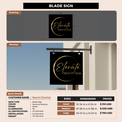 Custom Signs For Naomi Cherrick