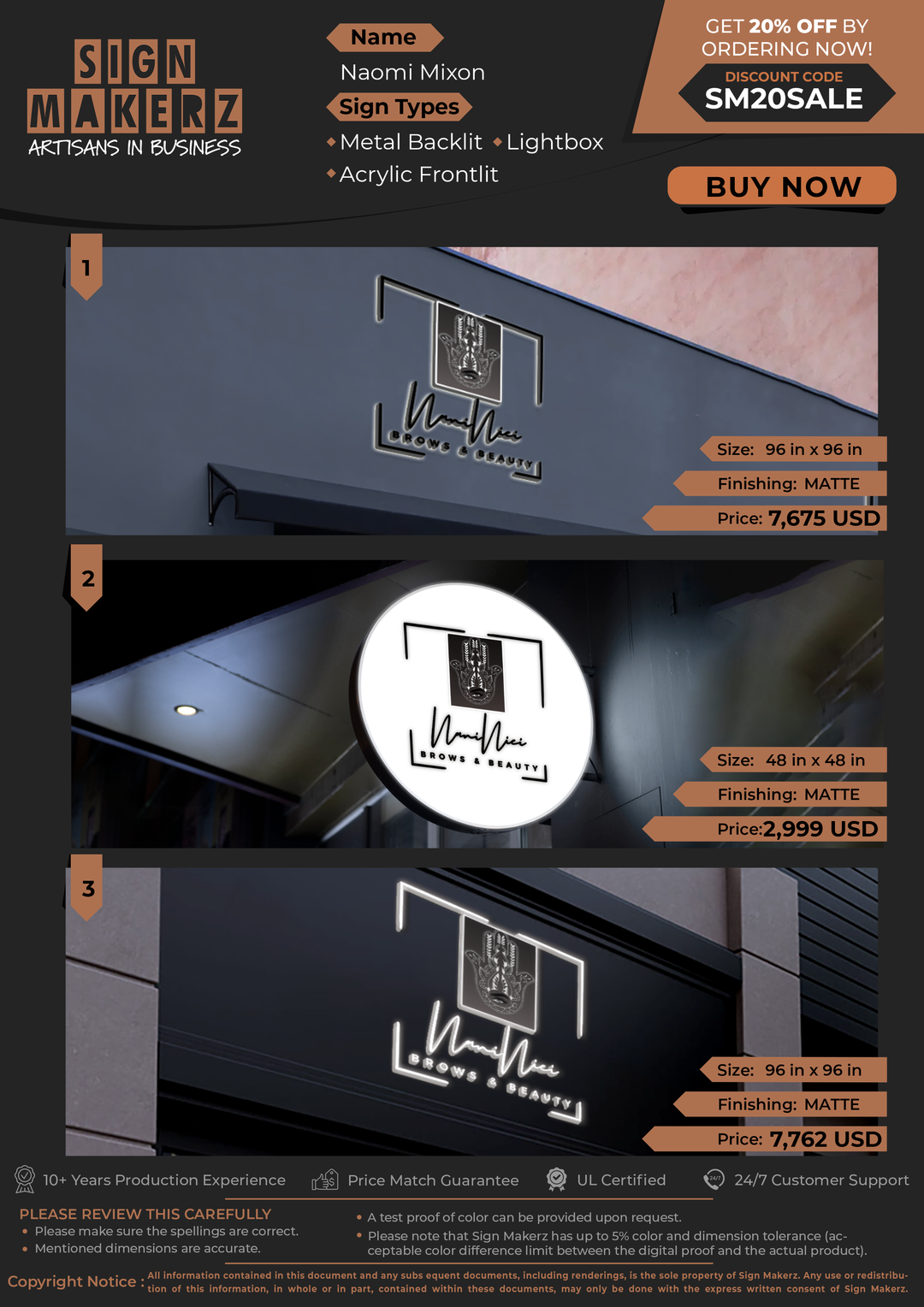 Business Signs for Naomi Mixon