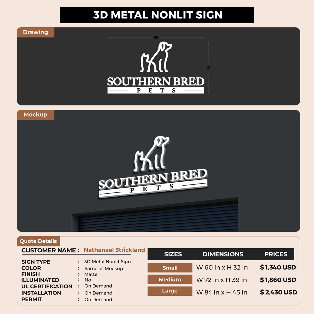 Custom Signs For Nathanael Strickland