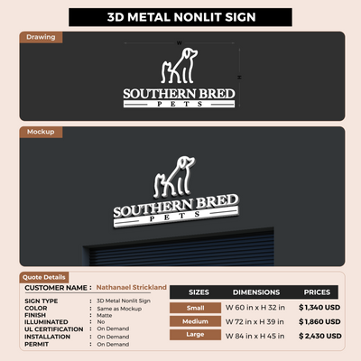 Custom Signs For Nathanael Strickland