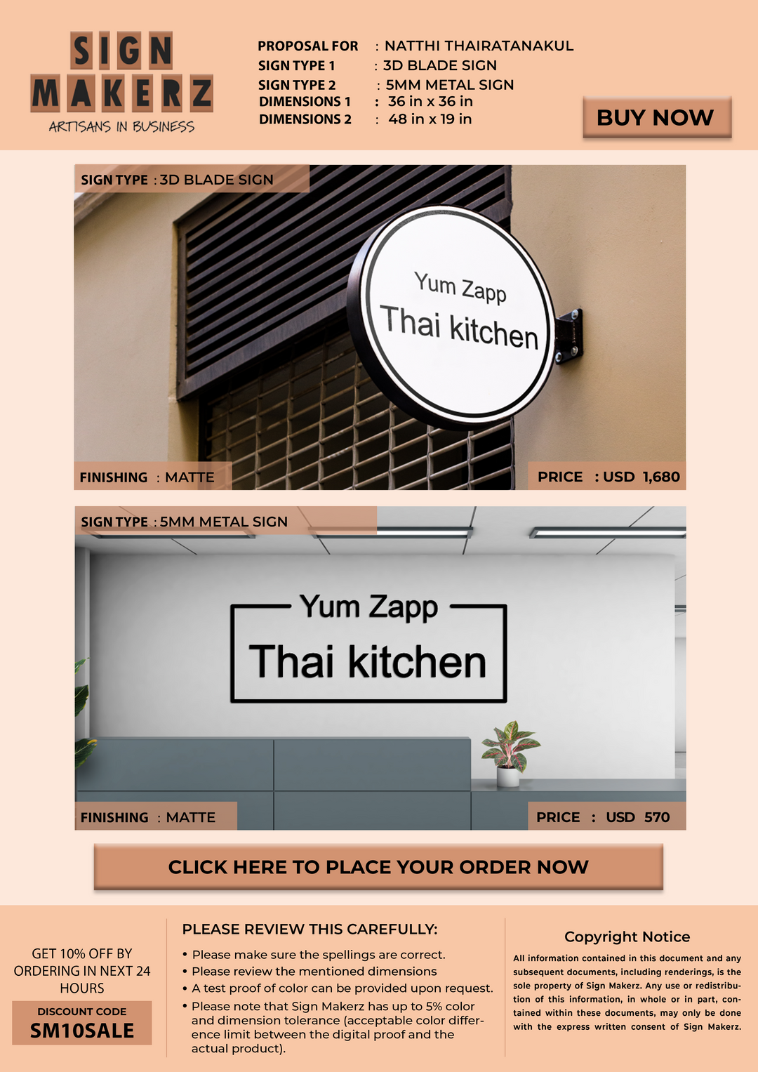 Custom Signs For Natthi Thairatanakul