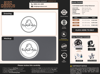 Business Signs for Emily Nickerson