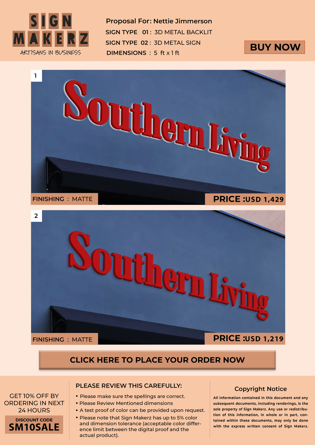 3d sign for Nettie Jimmerson