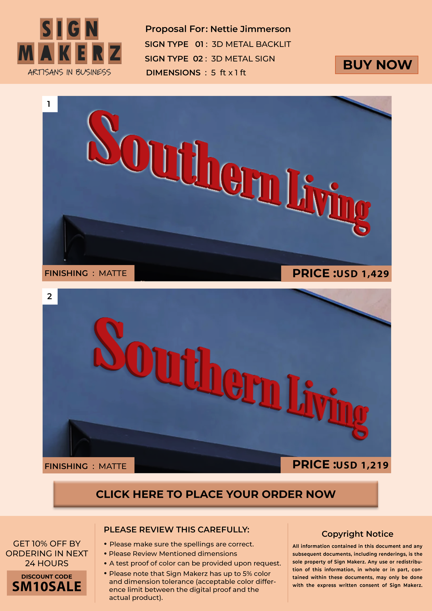 3d sign for Nettie Jimmerson