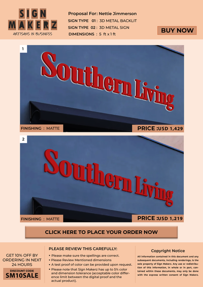 3d sign for Nettie Jimmerson