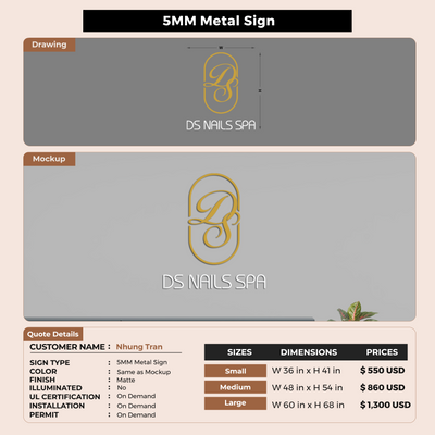 Custom Signs For Nhung Tran