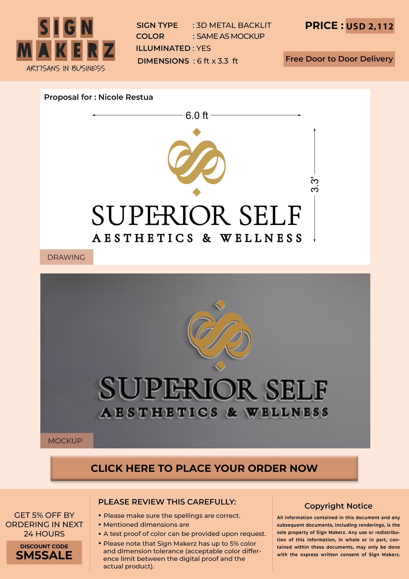Business Signs for Nicole Restua