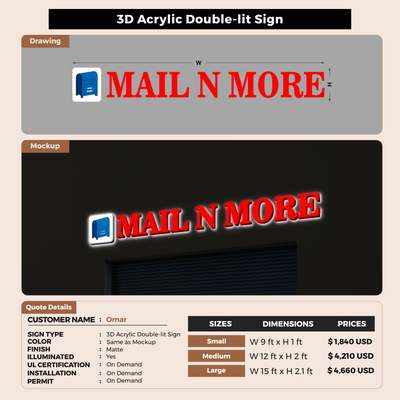 Custom Signs For Omar