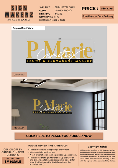 Business Signs for PMarie