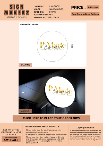 Business Signs for PMarie