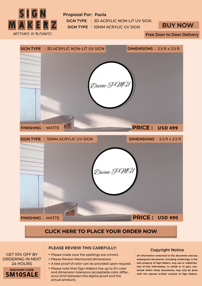 Business signage for Paola