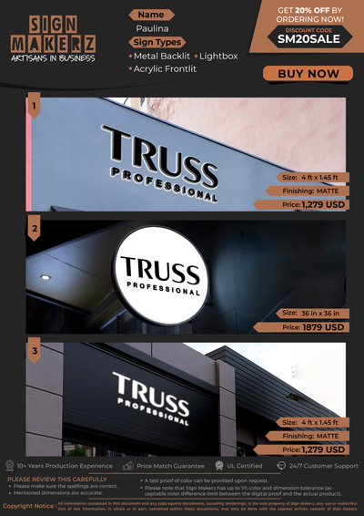 Business Signs For Paulina