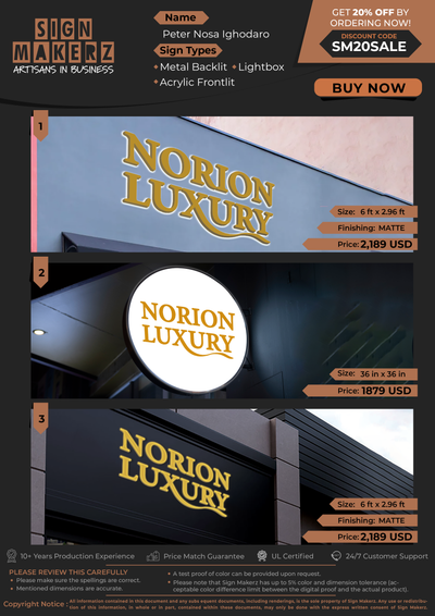 Business Signs For Peter Nosa Ighodaro