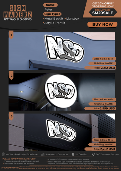Business Signs for Peter