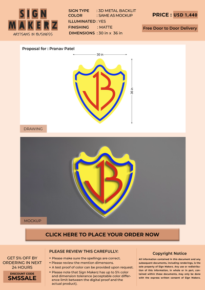 Business signage for Pranav Patel
