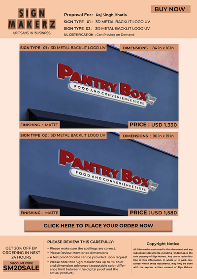 3d metal backlit for Raj Singh Bhatia