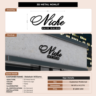 Custom Signs For Rebekah Williams
