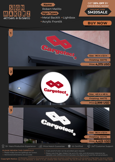 Business Signs for Robert Melillo