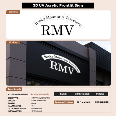 Custom Signs for Rocky Mountain Vasectomy