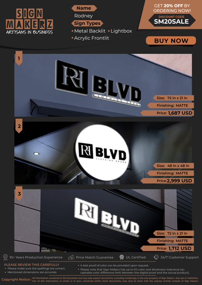 Business Signs for Rodney