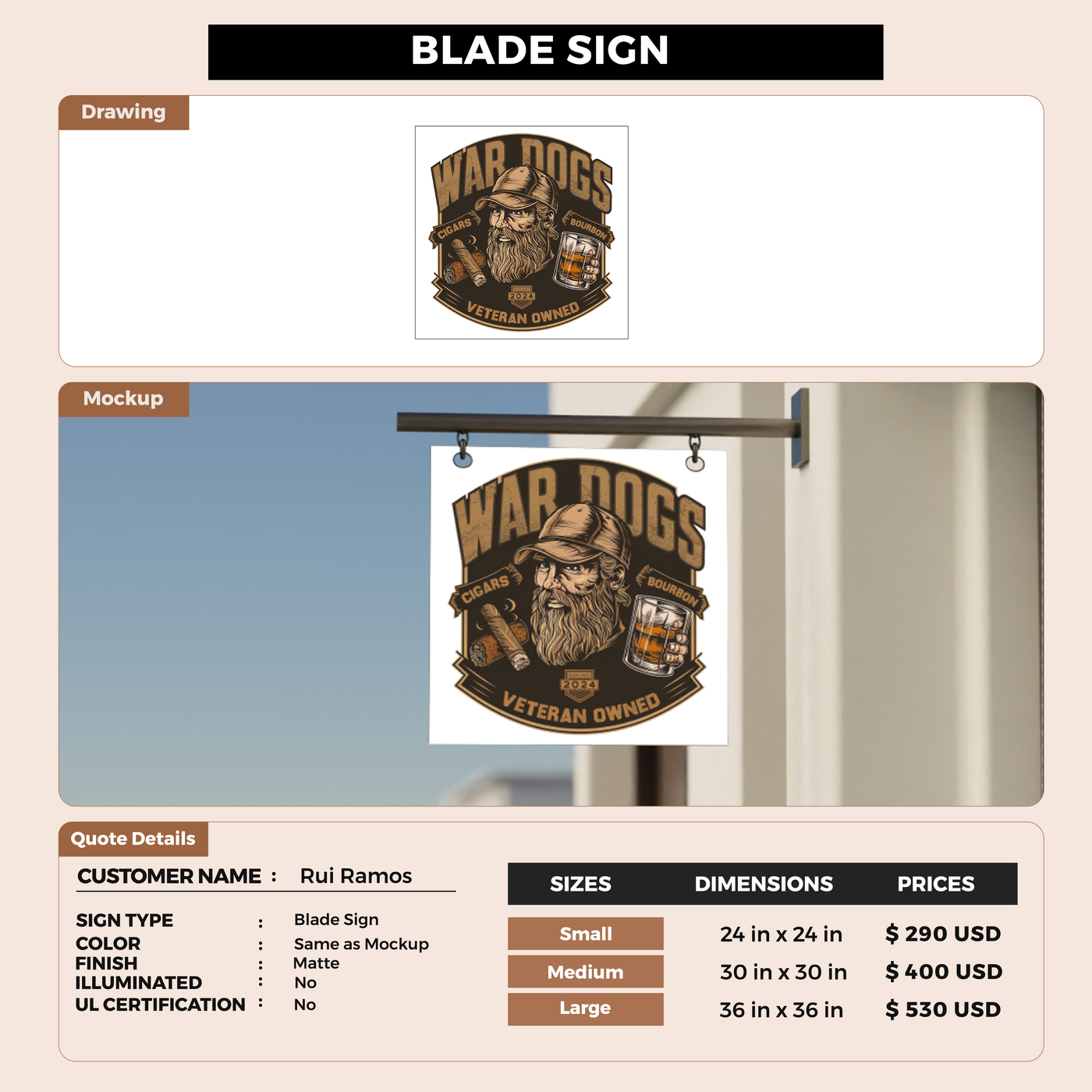 2d blade sign for Rui Ramos