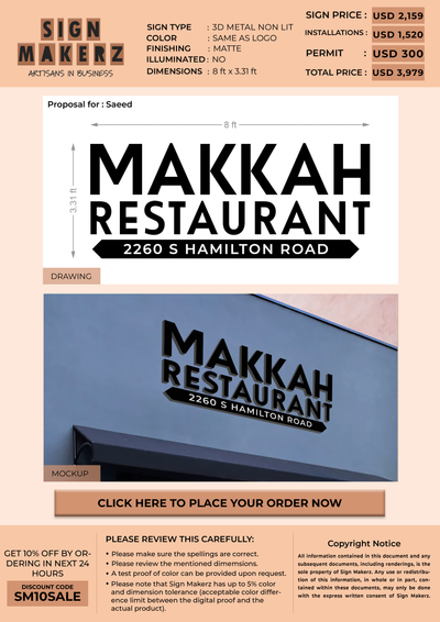 Custom Signs For Saeed