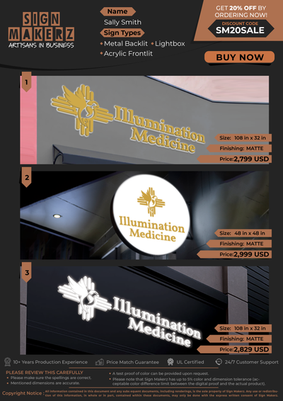 Business Signs for Sally Smith