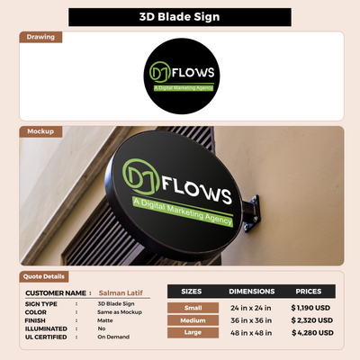 Custom Signs for Salman Latif