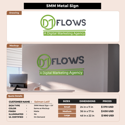 Custom Signs for Salman Latif