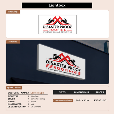 Custom Signs for Scott Toups