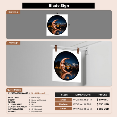 Blade Sign for Scott Russell