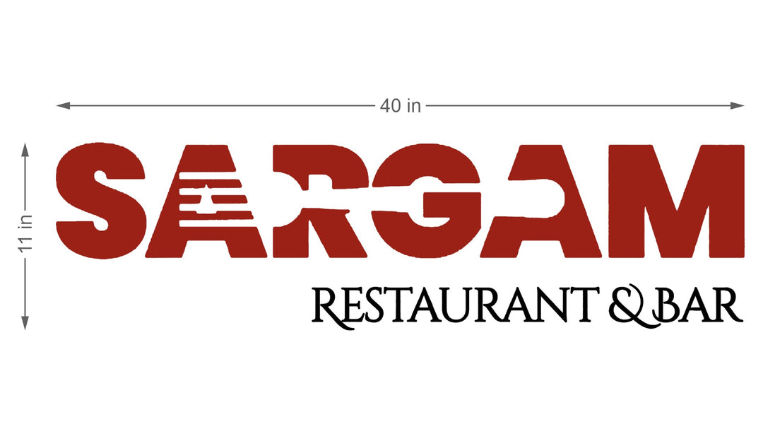 3D Metal Backlit sign for Kumar