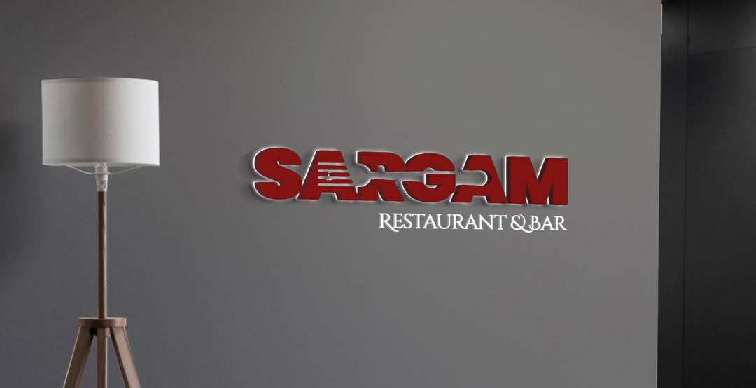 3D Metal Backlit sign for Kumar