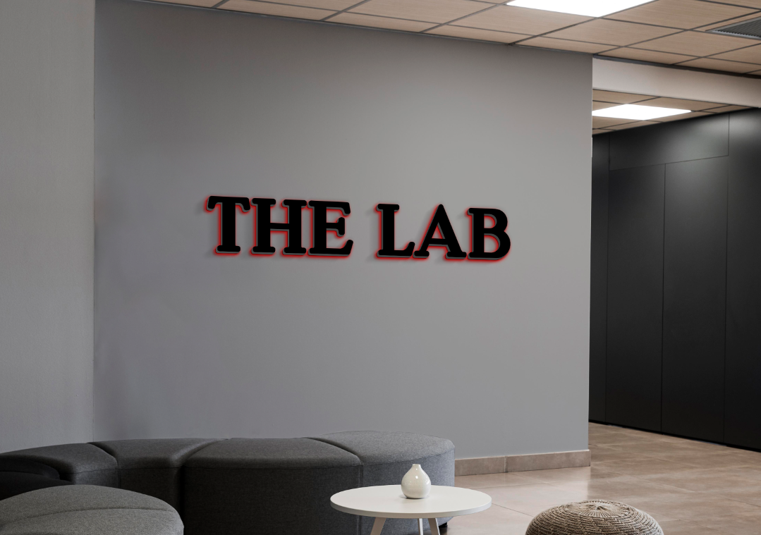 3D Metal Backlit sign for Laura