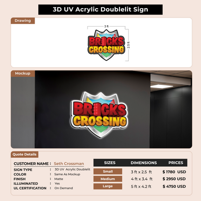 Custom Signs for Seth Crossman
