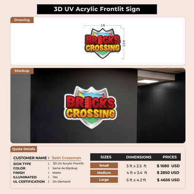 Custom Signs for Seth Crossman