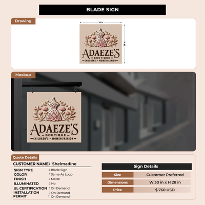 Business Signage for Shelmadine