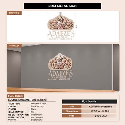 Business Signage for Shelmadine