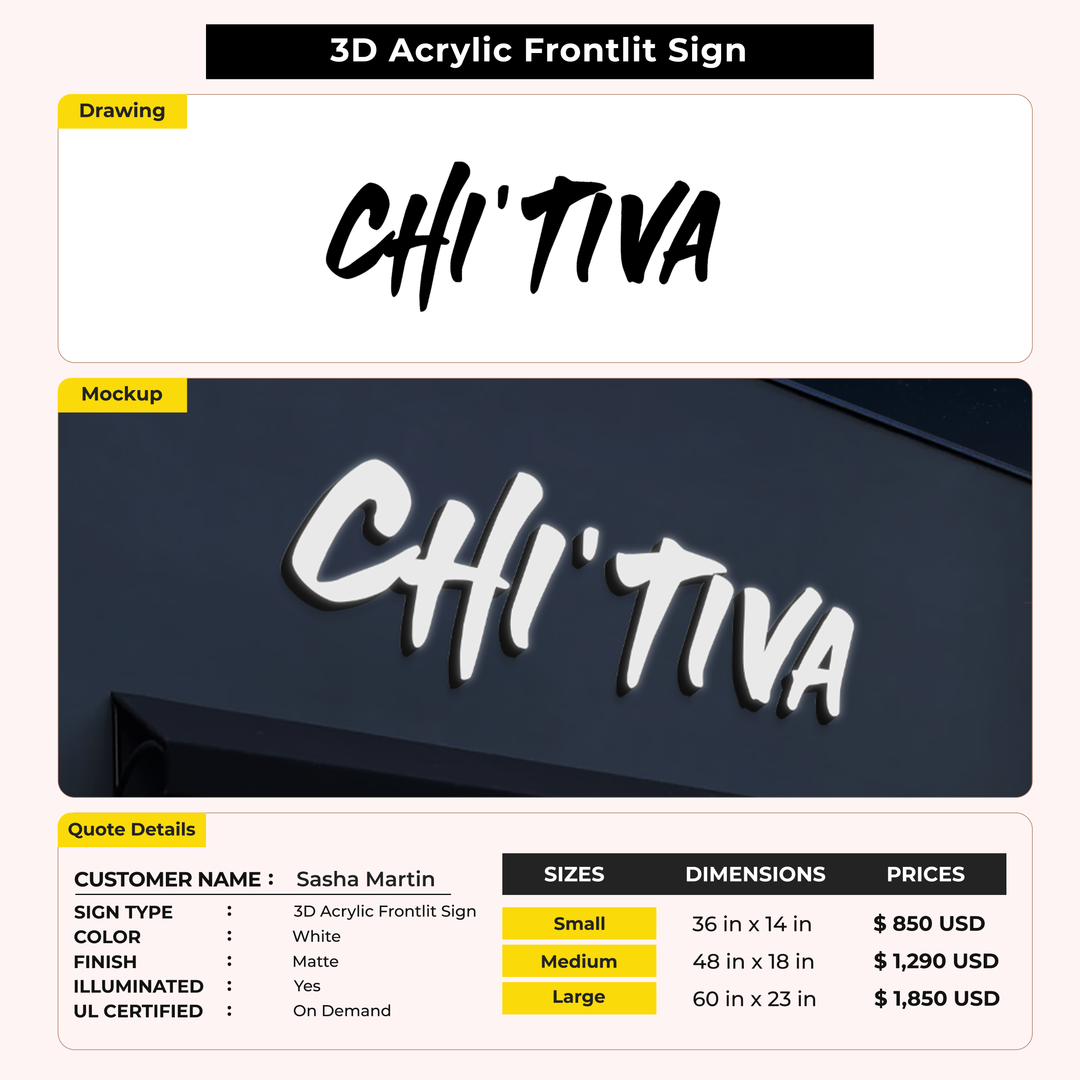 Custom Signs for Kaylee Flynn