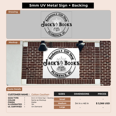 Custom Signs for Colton Cauthen