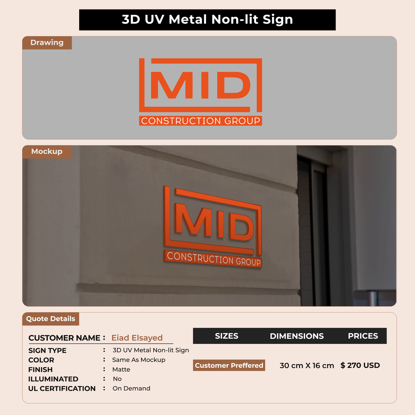 Custom Signs For Eiad Elsayed