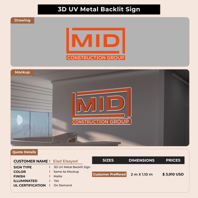 Custom Signs For Eiad Elsayed